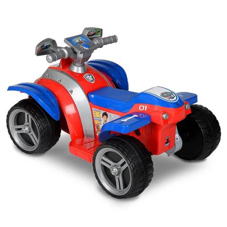 Mini Moto Elétrica Quadriciclo Infantil Patrulha Canina Motinha