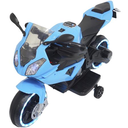 Moto Infantil Elétrica Menino Menina Bateria Motorizado Luz Cor Branco