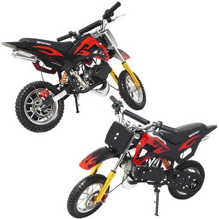 Mini Moto Infantil Gasolina 2 Tempos 49CC Cross Trilha Off Road Importway  WVDB-006 Dirt Preta - Mini Moto Motorizada - Magazine Luiza