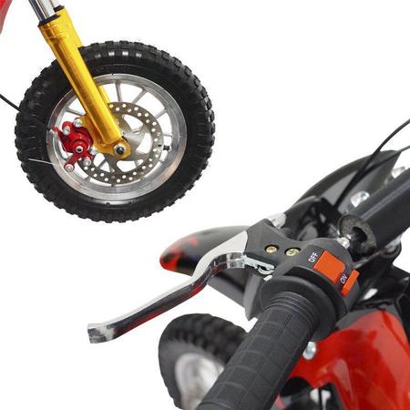 Mini Moto Infantil Gasolina 2 Tempos 49CC Cross Trilha Off Road Importway  DTCR-008 Dirt Preta - BEST SALE SHOP