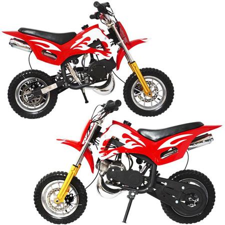 Mini Moto Infantil Gasolina 2 Tempos 49CC Cross Trilha Off Road Importway  WVDB-006 Dirt Azul