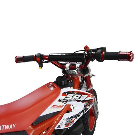 Mini Moto Infantil Partida Elétrica Gasolina 2T 49CC Cross Trilha Off Road  WVDB-005VM Vermelha