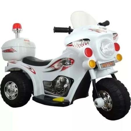 Mini Moto A Bateria Para Crianças Motinha Elétrica Infantil Cor Branca