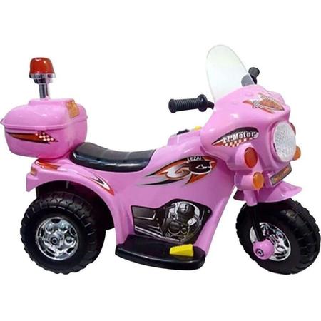 Mini Moto Elétrica Infantil Kawasaki Ninja Rosa