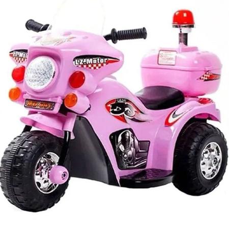 Mini Moto Elétrica Infantil Kawasaki Ninja Rosa