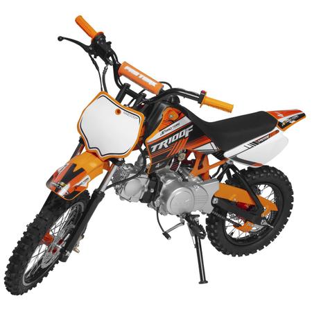 Imagem de Mini Moto Off Road Pro Tork TR-100F Aro 14 X 12 Trilha Motocross Gasolina Pedal 4 Tempos 100CC