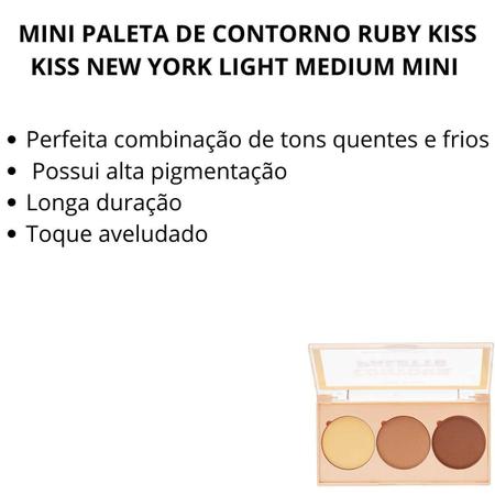 Imagem de Mini Paleta Contorno Ruby Kiss Kiss New York Light Medium