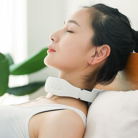 Imagem de Mini pescoço recarregável massageador elétrico massagem no pescoço ems vértebra cervical massagem remendo 6 modos para d