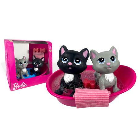 Imagem de Mini Pets da Barbie Hora do Banho Mini Gata - Pupee