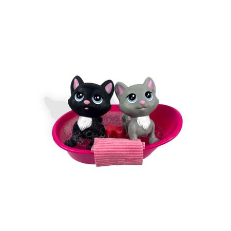 Imagem de Mini Pets da Barbie Hora do Banho Mini Gata - Pupee
