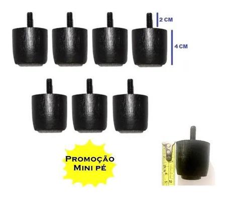 Imagem de Mini Pezinhos para Cama Box Casal com 4 cm altura 7 unidades