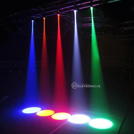 Imagem de Mini Pinspot RGB 15w LED Holofote Festa Baladinha e Casamentos 16 Cores - 194882BR