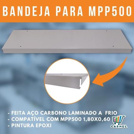 Imagem de Mini Porta Pallet MPP500 1 Inicial 1 Continuação 200x180x60 4N Com Bandeja de Aço - Amapá