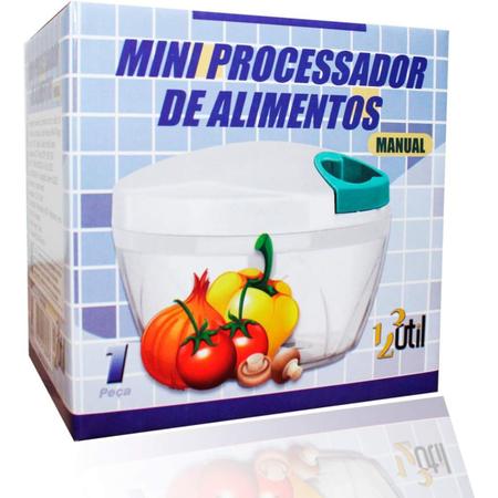 Imagem de Mini Processador de Alimentos Manual 3 Lâminas Triturador