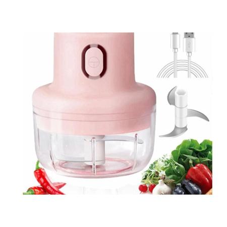 Mini Processador Elétrico 3 Lâminas Processador Alimentos - Higa Shop Imagem de Mini Processador Elétrico 3 Lâminas Processador Alimentos
