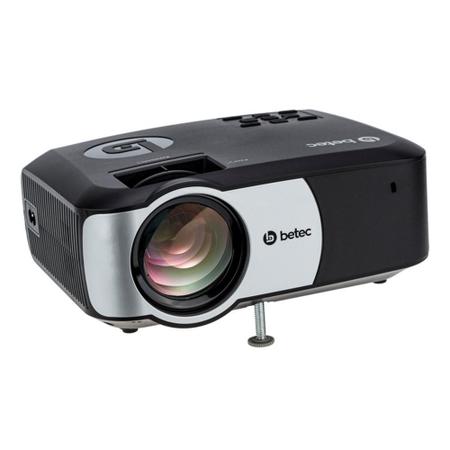 Imagem de Mini Projetor Led Portatil - 2400 Lumens - HD Nativo - Betec BT920 - HDMI, VGA, AV, SD, USB Datashow