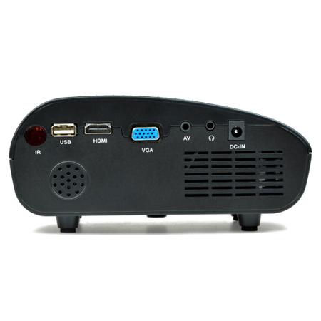 Imagem de Mini Projetor Led Portátil Betec - 200 Lumens - 100 Pol. - Tripé - Entr. HDMI, VGA, AV-RCA, SD e USB