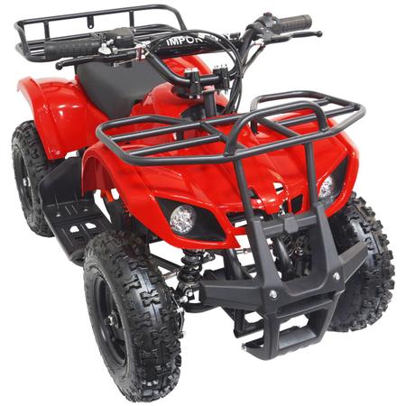 Mini Quadriciclo Infantil Gasolina 49cc Mbx Partida Elétrica Cor Vermelho