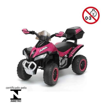 Mini Moto Elétrica Infantil Kawasaki Ninja Rosa