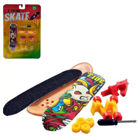 Kit 4 Skate De Dedo Mini Com Lixa Fingerboard Truck - AuShopExpress - Skate  de Dedo - Magazine Luiza