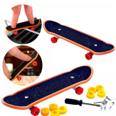 Skate De Dedo Com Lixa Fingerboard Infantil Brinquedo