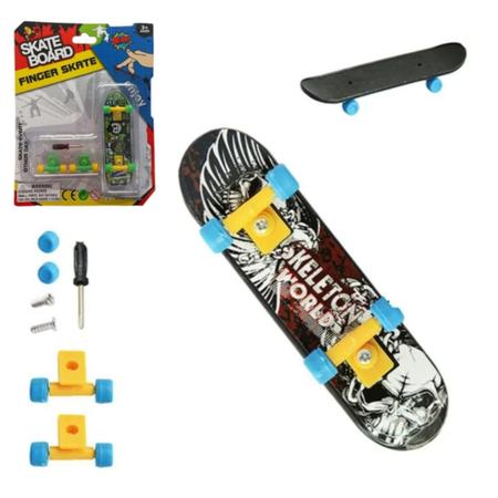 Skate de Dedo Brinquedo Extremo e Radical Mini Skate Para Dedos - Escorrega  o Preço