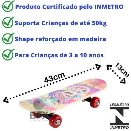 Mini Skate Feminino com Capacete Kit Proteção Rosa Esqueite - BFX - Mini  Skate - Magazine Luiza