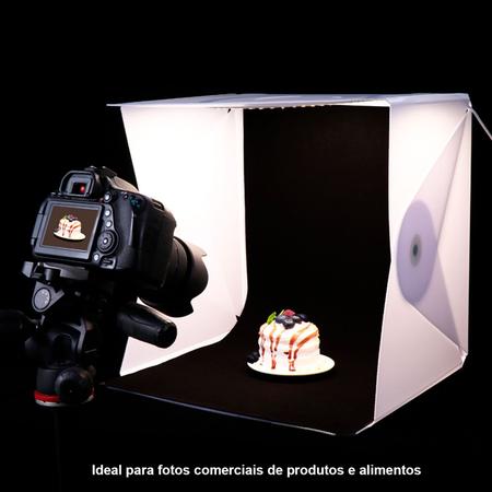 Imagem de Mini Studio Fotográfico com 6 Fundos Colorido T-Photo Box 40cm