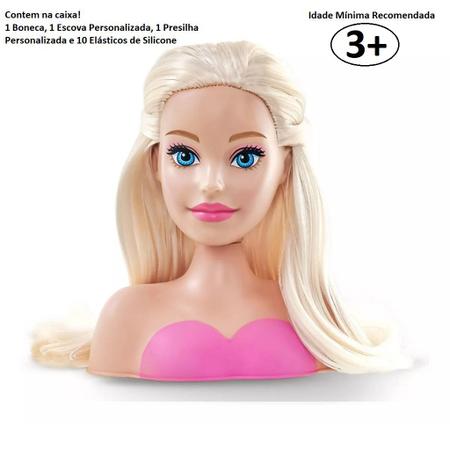 Boneca Barbie Busto Cabeleireira Mini - Pupee - Sama Presentes