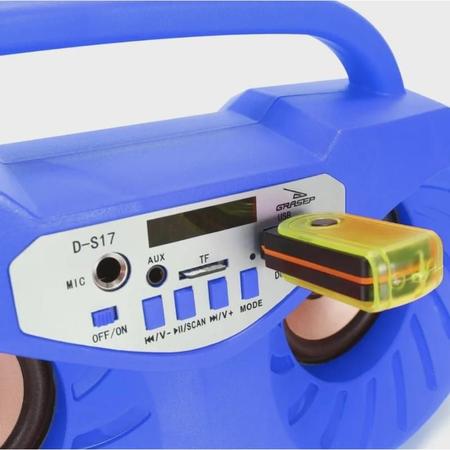Imagem de Mini System Rádio FM Bluetooth USB Karaokê Com Microfone - Master