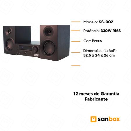 Imagem de Mini System SS-002 SSOUND 330W CD/MP3 Bluetooth Rádio - Bivolt 