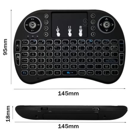 Mini Teclado Wireless Touch: Digite Mais Rápido em Celular, PC, Android TV  e Smart! - Online - Teclado para TV - Magazine Luiza