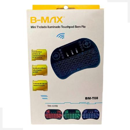 Imagem de Mini Teclado Com USB Touchpad Iluminado B-Max Bm-T08