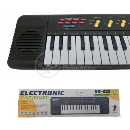 Betel Som - Teclado Musical Infantil Profissional com Microfone. Este  teclado é ideal para aprender a tocar, embora seja considerado brinquedo,  pode ser usado por qualquer pessoa sem limite de idade, pois