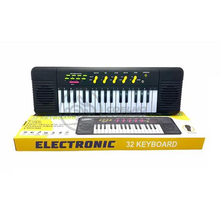 Teclado Infantil Musical 32 Teclas Keys Com Microfone Piano - eletronic -  Piano / Teclado de Brinquedo - Magazine Luiza