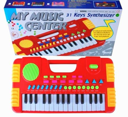 Teclado Piano Musical Infantil com Sons Eletrônicos 32 Teclas VERMELHO -  TOYS - Piano / Teclado de Brinquedo - Magazine Luiza