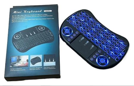 Imagem de Mini Teclado Keyboard Sem Fio Wireless Iluminado Luz Rgb