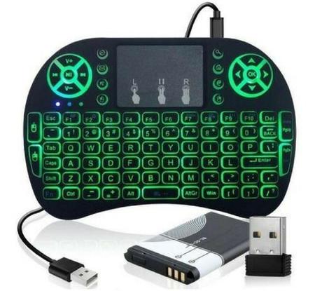 Imagem de Mini Teclado Keyboard Wireless Sem Fio Com Bateria Recarregável E Token Usb