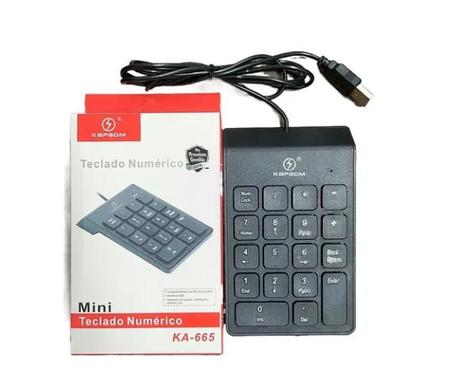 Toon Eletrônicos Mini Teclado numero Digital finança Numerais Com Números  18 Teclas Usb Para Notebook Computador