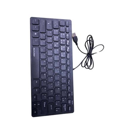 Imagem de Mini teclado Slim da Multilaser 28,30cm para computador, Notebook, Celular e tablet Plug e Play