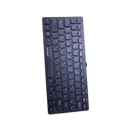 Imagem de Mini teclado Slim da Multilaser 28,30cm para computador, Notebook, Celular e tablet Plug e Play