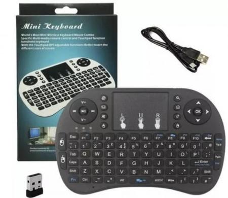 Imagem de Mini Teclado Wireless Keyboard com Touchpad Usb Android Console e Tv