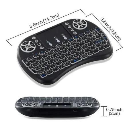 Mini Teclado Wireless Touch: Digite Mais Rápido em Celular, PC