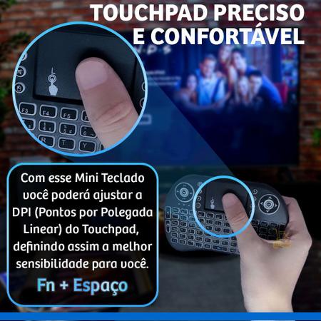 Mini Teclado Wireless Touch: Digite Mais Rápido em Celular, PC