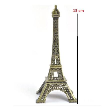 Mini Torre Eiffel Paris em Metal 13 cm Decorativa - Gimp Imagem de Mini Torre Eiffel Paris em Metal 13 cm Decorativa