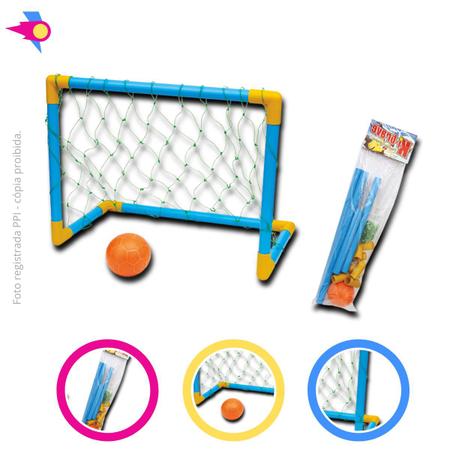 Golzinho Brinquedo Futebol Infantil Jogo Bola Rede 2 Traves - brinquemix -  Esportes Infantil - Magazine Luiza