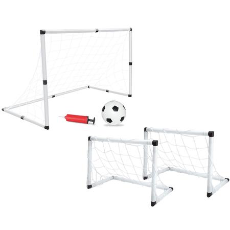 Imagem de Mini Trave Gol Futebol Infantil 2 Em 1 C/ Bola E Bomba