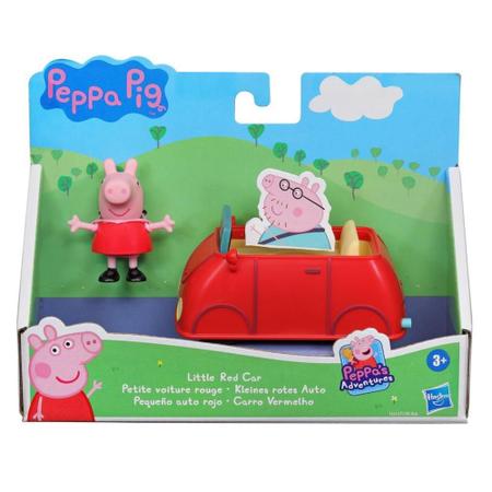 Imagem de Mini Veículo e Figura Peppa Pig Carro Vermelho Hasbro