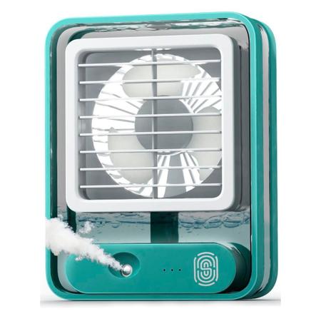 Imagem de Mini Ventilador E Umidificador Com Iluminação Led Portátil