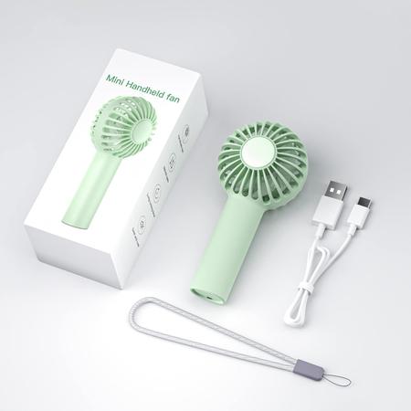 Mini ventilador portátil Nhpoi modelo 1200mAh USB recarregáv Imagem de Mini ventilador portátil Nhpoi modelo 1200mAh USB recarregáv